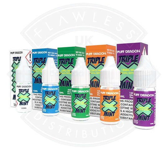 Triple X Mint by Puff Dragon TPD Compliant - 10ml - Flawless Vape Shop