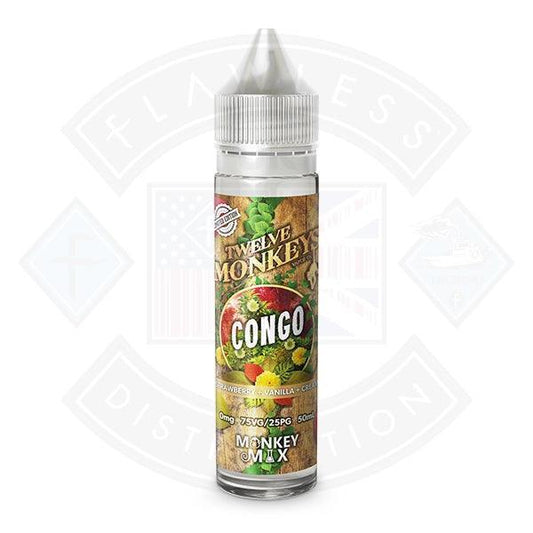 Twelve Monkeys - Congo 0mg 50ml Shortfill - Flawless Vape Shop