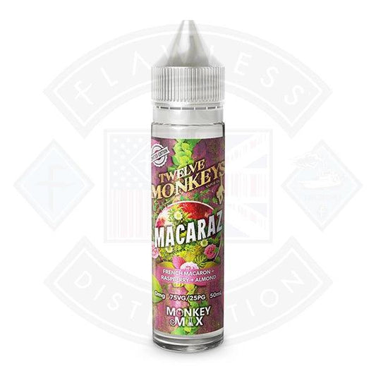 Twelve Monkeys - Macaraz 0mg 50ml Shortfill - Flawless Vape Shop