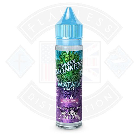 Twelve Monkeys - Matata Iced 0mg 50ml Shortfill e-liquid - Flawless Vape Shop