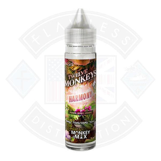 Twelve Monkeys OASIS - Harmony 0mg 50ml Shortfill E liquid - Flawless Vape Shop