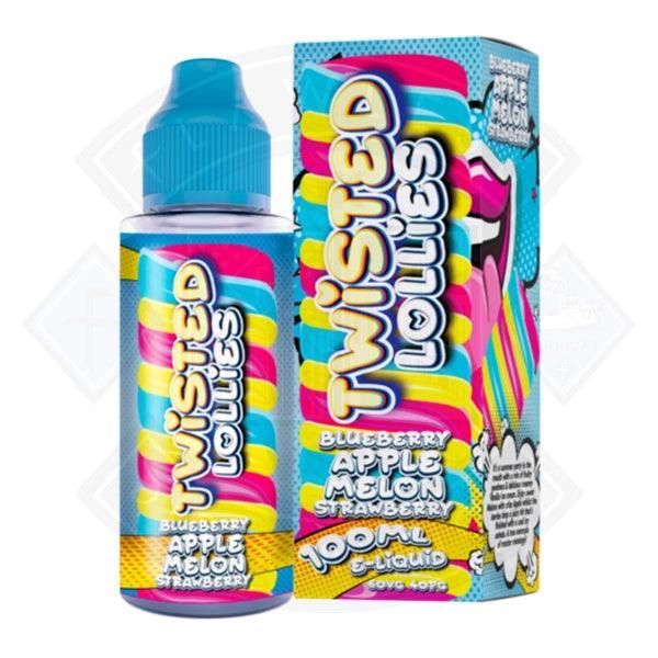 Twisted Lollies- Blueberry Apple Melon Strawberry 100ml Shortfill E-Liquid - Flawless Vape Shop