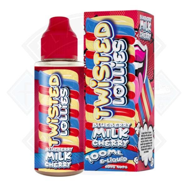 Twisted Lollies- Blueberry Milk Cherry 100ml Shortfill E-Liquid - Flawless Vape Shop