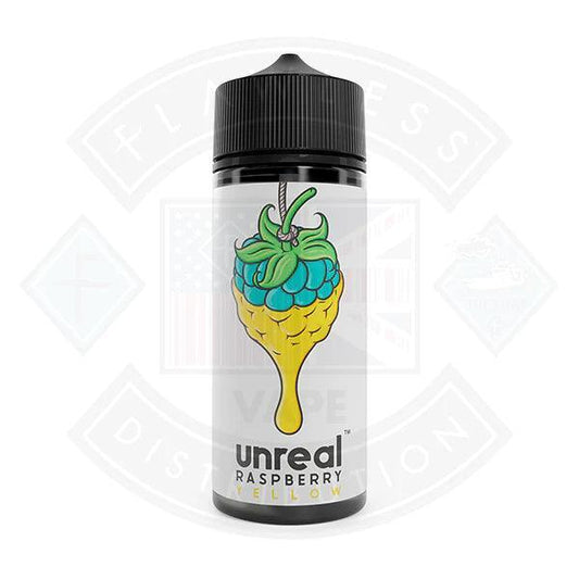 Unreal Raspberry - Yellow 0mg 100ml Shortfill - Flawless Vape Shop