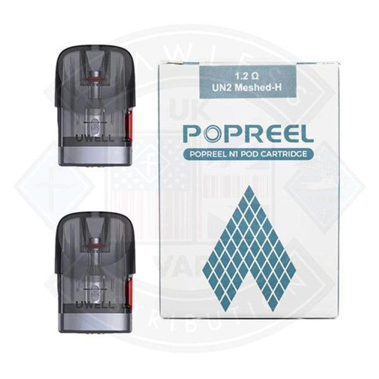 Uwell Popreel N1 Replacement Pods 1.2 Ohm - Flawless Vape Shop