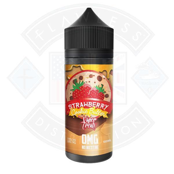 Vaper Treats Strawberry Cookie Butter 0mg 100ml Shortfill E-liquid - Flawless Vape Shop