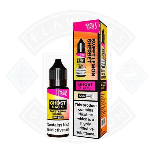 Vapes Bars Ghost Sweet Lemon Sherbet Nic Salt 10ml - Flawless Vape Shop