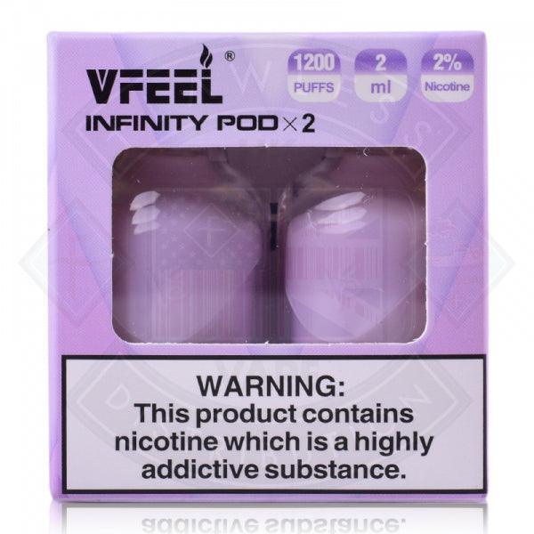 VFEEL Infinity Prefilled Pods 20mg Salt 2 Pack - Flawless Vape Shop