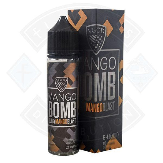 VGOD Bomb - Juicy Mango Blast 0mg 50ml Shortfill - Flawless Vape Shop