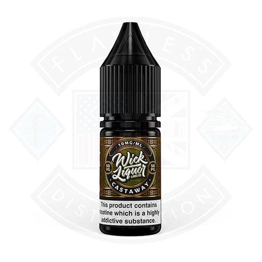 Wick Liquor Salts Castaway 10ml E-liquid - Flawless Vape Shop