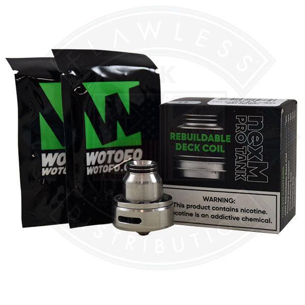 Wotofo nexM Pro Tank Rebuildable Deck Coil 0.33ohm (Deck only) - Flawless Vape Shop