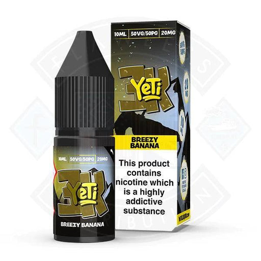 Yeti 3k Bar Salt Breezy Banana 10ml E-liquid - Flawless Vape Shop