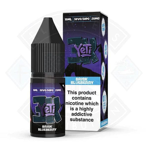 Yeti 3k Bar Salt Brisk Blueberry 10ml E-liquid - Flawless Vape Shop