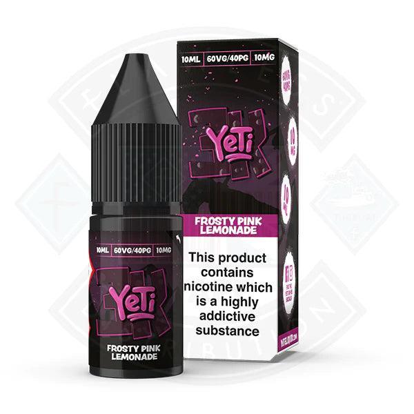 Yeti 3k Bar Salt Frosty Pink Lemonade 10ml E Liquid - Flawless Vape Shop