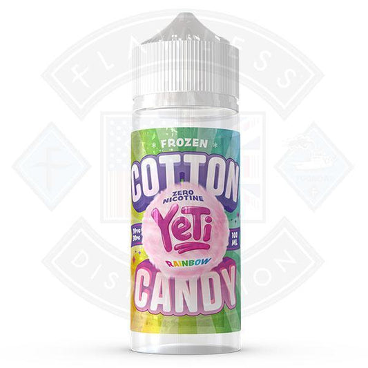 Yeti Cotton Candy Frozen Rainbow 0mg 100ml Shortfill - Flawless Vape Shop