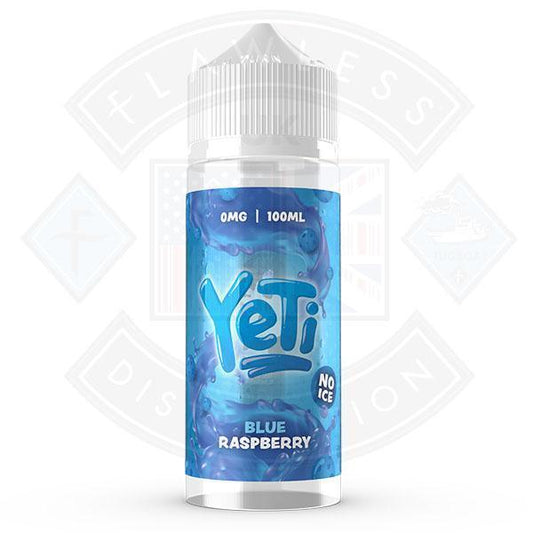 Yeti Defrosted - Blue Raspberry No Ice 100ml 0mg Shortfill E-Liquid - Flawless Vape Shop