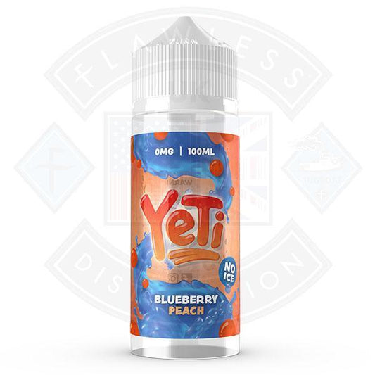 Yeti Defrosted - Blueberry Peach No Ice 100ml 0mg Shortfill E-Liquid - Flawless Vape Shop