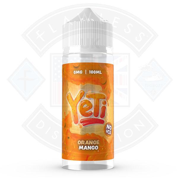 Yeti Defrosted - Orange Mango No Ice 100ml 0mg Shortfill E-Liquid - Flawless Vape Shop