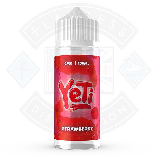 Yeti Defrosted - Strawberry No Ice 100ml 0mg Shortfill E-Liquid - Flawless Vape Shop