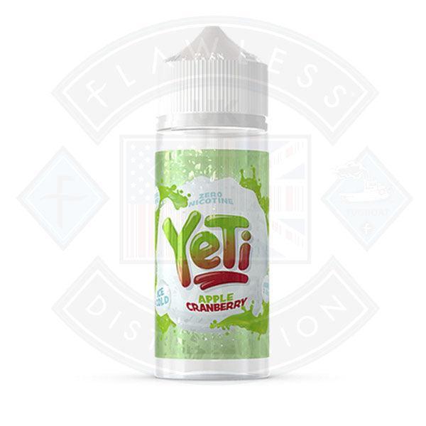 Yeti Ice Cold Apple Cranberry 0mg 100ml Shortfill E-Liquid - Flawless Vape Shop