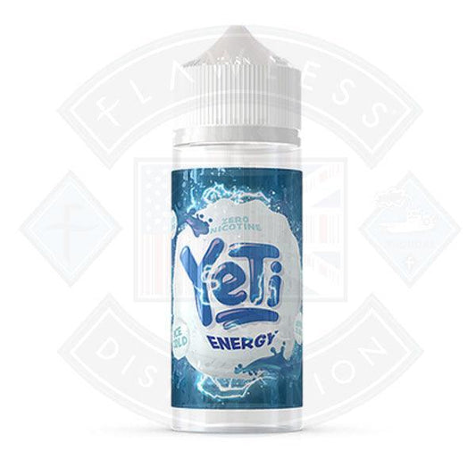 Yeti Ice Cold Energy 0mg 100ml Shortfill E-Liquid - Flawless Vape Shop