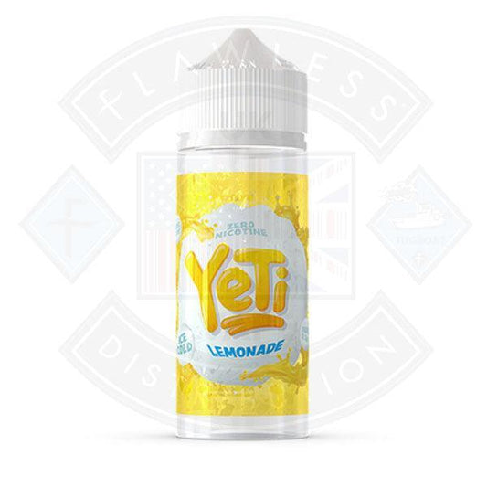 Yeti Ice Cold lemonade 0mg 100ml Shortfill E-Liquid - Flawless Vape Shop