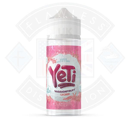 Yeti Ice Cold Passionfruit Lychee 0mg 100ml Shortfill E-Liquid - Flawless Vape Shop