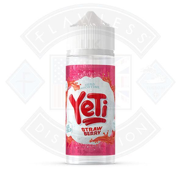 Yeti Ice Cold Strawberry 0mg 100ml Shortfill E-Liquid - Flawless Vape Shop