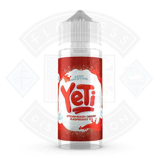 Yeti Ice Cold Strawberry Cherry Raspberry 0mg 100ml Shortfill E-Liquid - Flawless Vape Shop