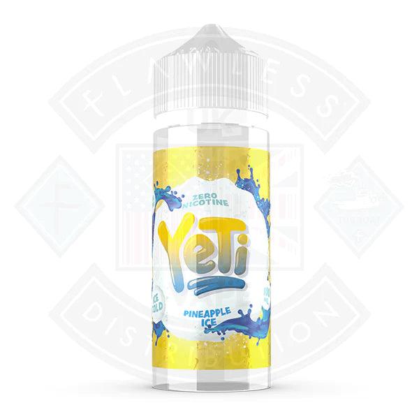 Yeti Pineapple Ice 0mg 100ml Shortfill E-Liquid - Flawless Vape Shop