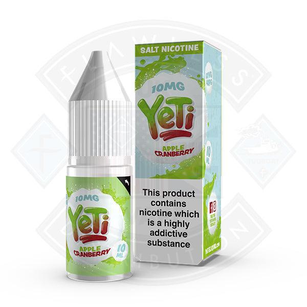 Yeti Salt - Apple Cranberry 10ml E Liquid - Flawless Vape Shop