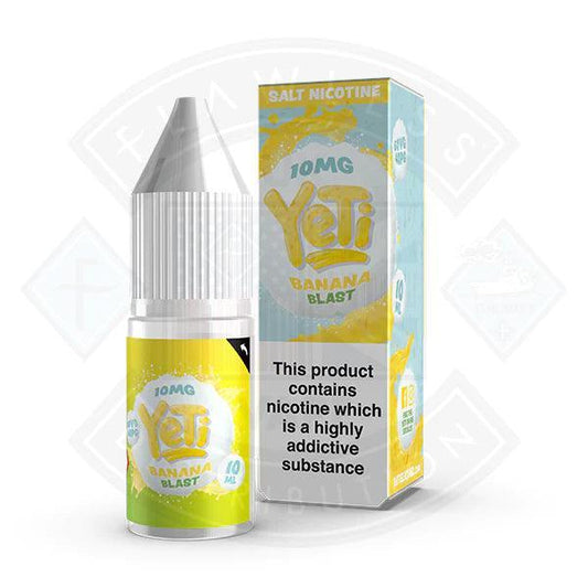 Yeti Salt - Banana Blast 10ml E Liquid - Flawless Vape Shop