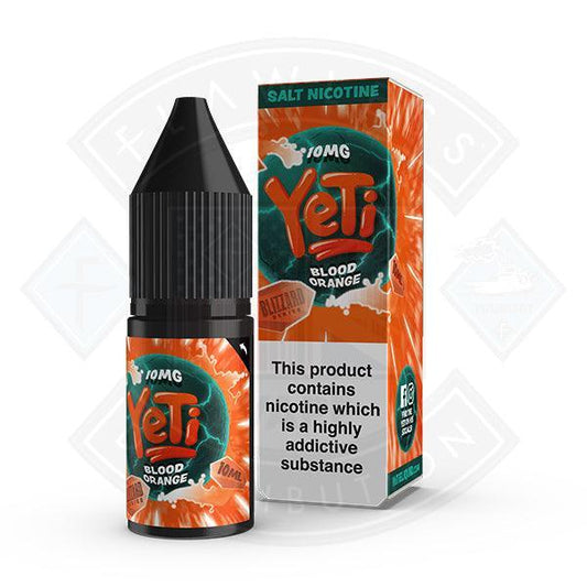 Yeti Salt - Blizzard Blood Orange 10ml E Liquid - Flawless Vape Shop