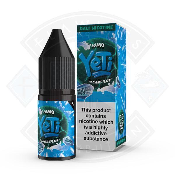 Yeti Salt - Blizzard Blueberry 10ml E Liquid - Flawless Vape Shop