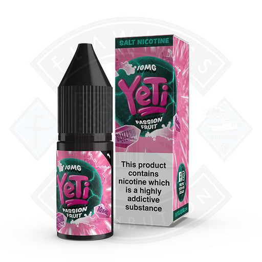 Yeti Salt - Blizzard Passion Fruit 10ml E Liquid - Flawless Vape Shop