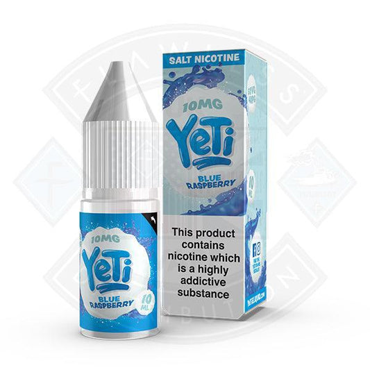 Yeti Salt - Blue Raspberry 10ml E Liquid - Flawless Vape Shop