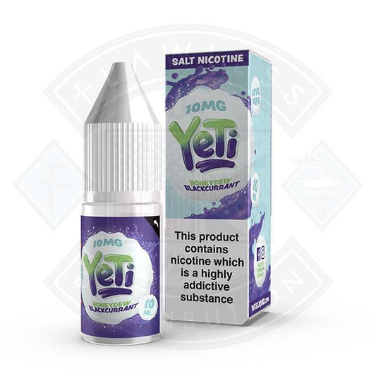 Yeti Salt - Honeydew Blackcurrant 10ml E Liquid - Flawless Vape Shop