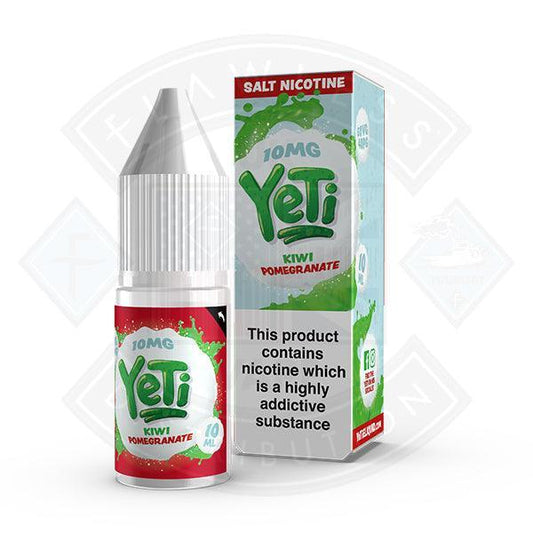 Yeti Salt - Kiwi Pomegranate 10ml E Liquid - Flawless Vape Shop