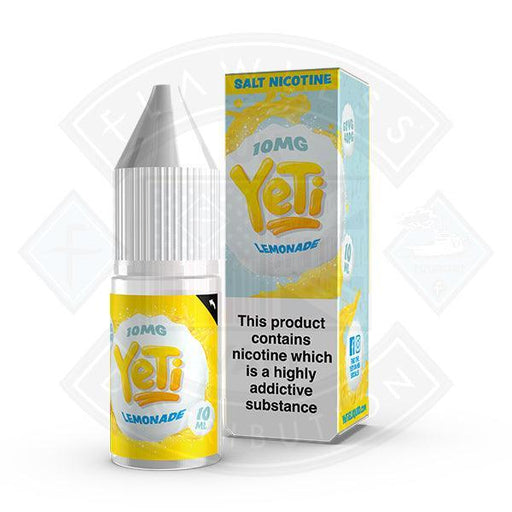 Yeti Salt - Lemonade 10ml E Liquid - Flawless Vape Shop