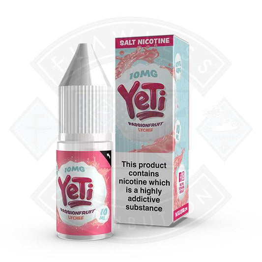 Yeti Salt - Passionfruit Lychee 10ml E Liquid - Flawless Vape Shop