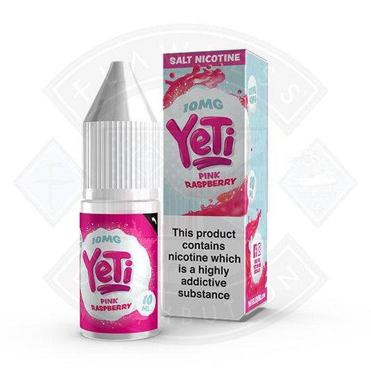 Yeti Salt - Pink Raspberry 10ml E Liquid - Flawless Vape Shop