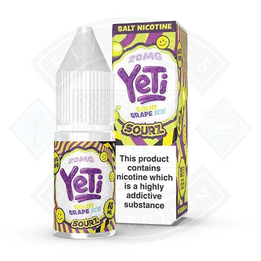 Yeti Sourz Grape Ice 10ml E-Liquid - Flawless Vape Shop