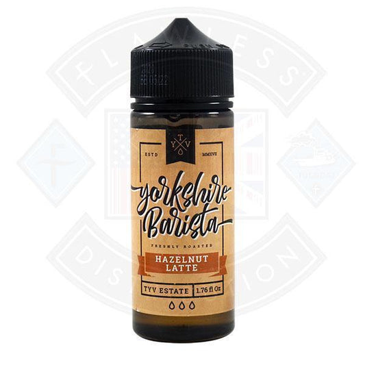 Yorkshire Barista Hazelnut Latte 0mg 100ml Shortfill - Flawless Vape Shop