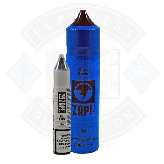 Zap! Blue Soda 50ml 0mg Shortfill E-Liquid - Flawless Vape Shop