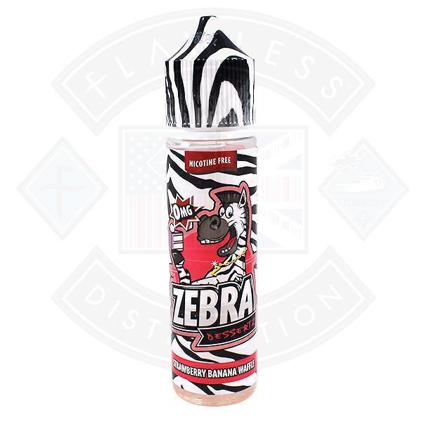 Zebra Dessertz - Strawberry Banana Waffle 0mg 50ml Shortfill - Flawless Vape Shop