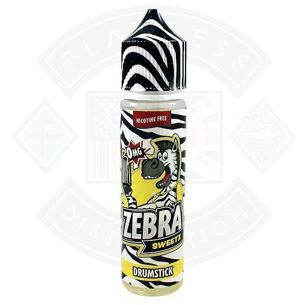 Zebra Sweetz - Drumstick 0mg 50ml Shortfill - Flawless Vape Shop